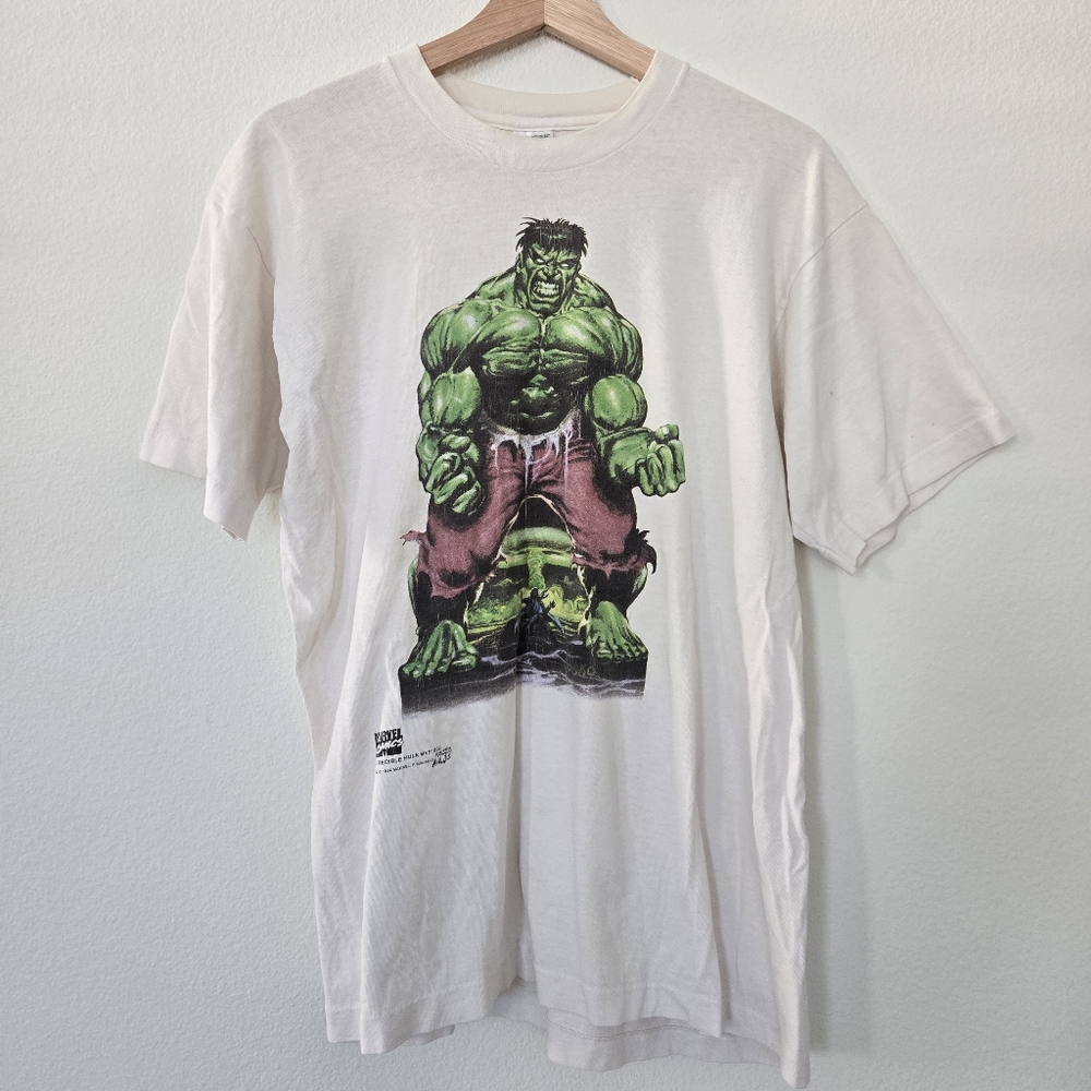 Vintage 90s Marvel Comic Images Incredible Hulk collectors shirts size Large